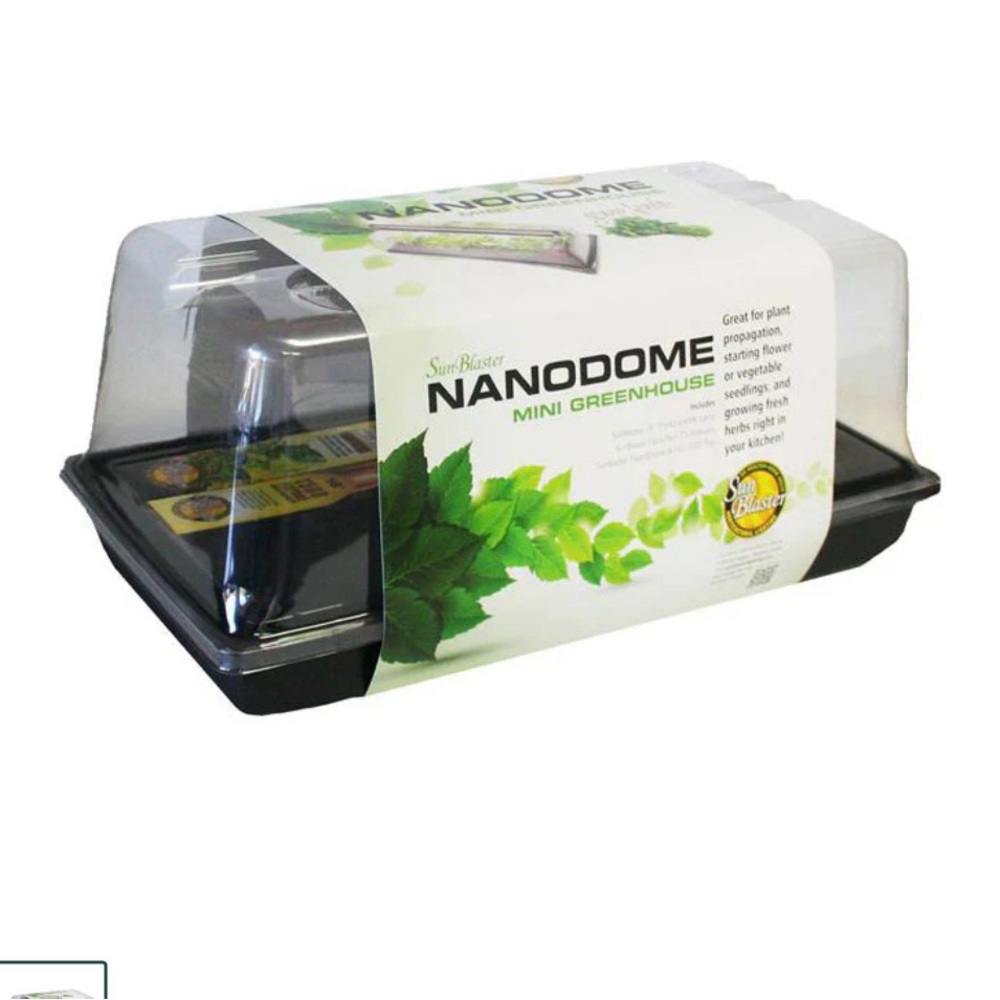 SunnBlaster Nano Dome Combo Kit - Greenhouse - Clear Dome with Metal Frame -